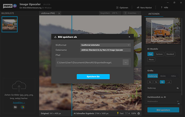 Nero AI Image Upscaler